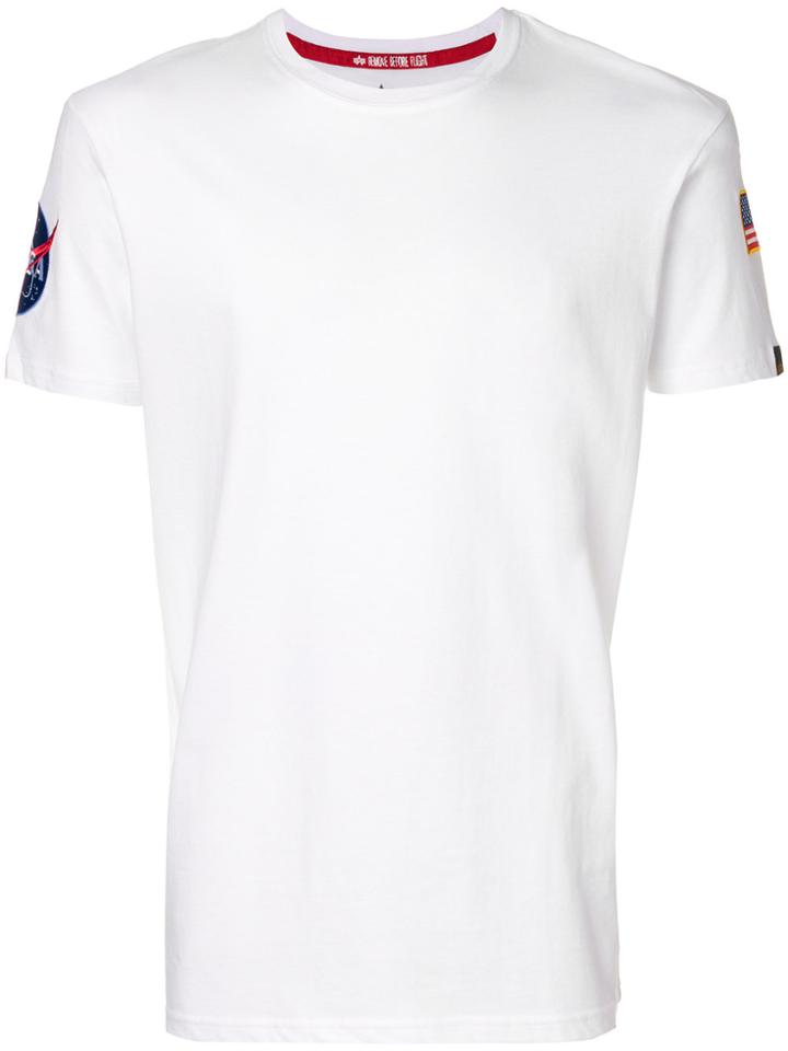 Alpha Industries Flag Patch T-shirt - White
