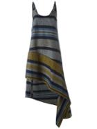 Ports 1961 Striped Asymmetric Dress