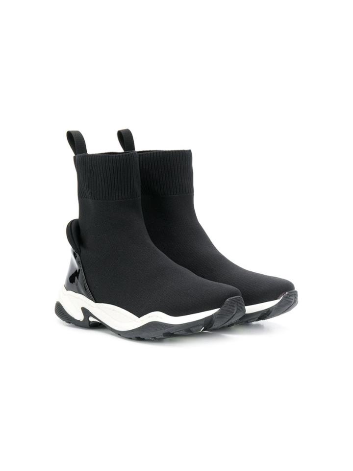 Mi Mi Sol Teen Sock-style Hi-top Sneakers - Black