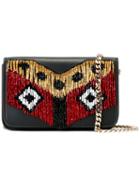 Les Petits Joueurs Tribal Shoulder Bag, Women's, Black