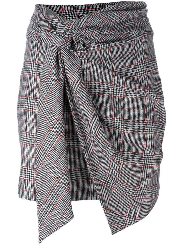 Isabel Marant 'kim' Checked Knot Skirt