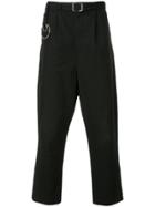 Maison Mihara Yasuhiro Cropped Tailored Trousers - Black