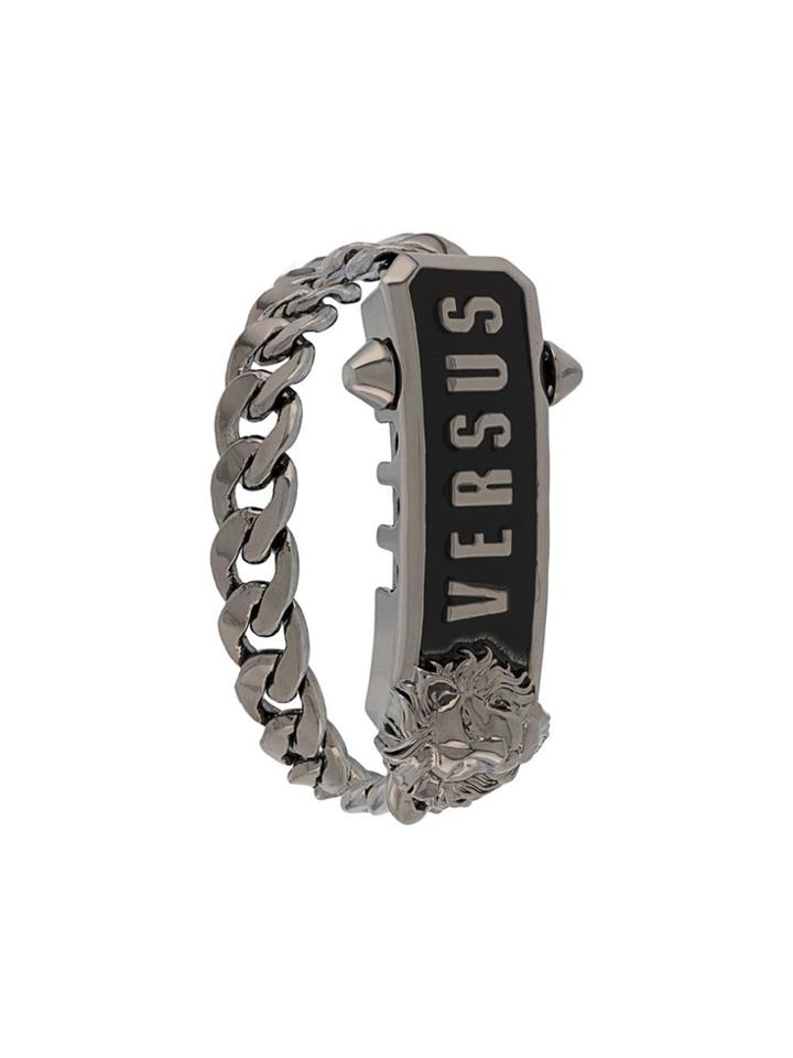 Versus Logo Plate Bracelet - Silver