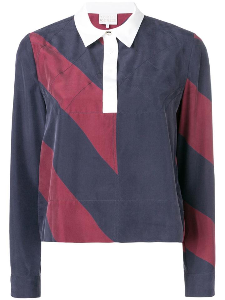Tommy Hilfiger Colour Blocked Rugby Top - Blue