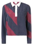 Tommy Hilfiger Colour Blocked Rugby Top - Blue