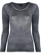 Avant Toi Lightweight Knit Jumper - Grey