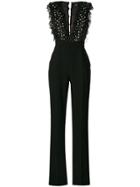 Elisabetta Franchi Ruffle Front Jumpsuit - Black