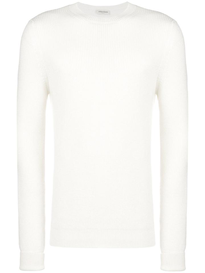 Al Duca D'aosta 1902 Long-sleeve Fitted Sweater - White