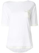 Fabiana Filippi Contrast Trim T-shirt - White