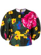 Marques'almeida Floral Curved-sleeve Sweatshirt - Black
