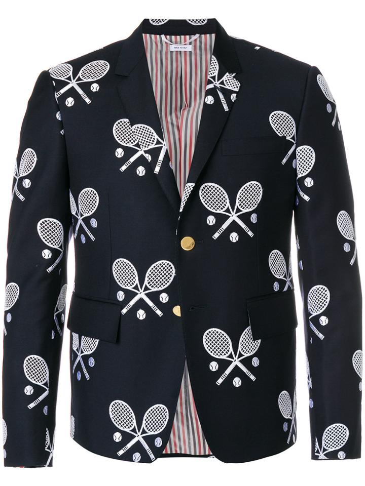 Thom Browne High Armhole Single Breasted Sport Coat In Super 120's