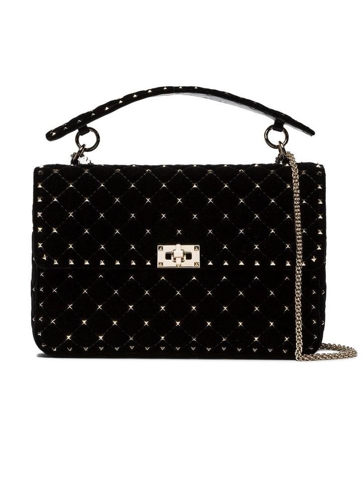 Valentino Valentino Garavani Rockstud Spike Quilted Large Velvet