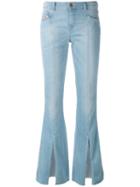 Diesel - Split Hem Jeans - Women - Cotton/polyester/spandex/elastane - 29/32, Blue, Cotton/polyester/spandex/elastane