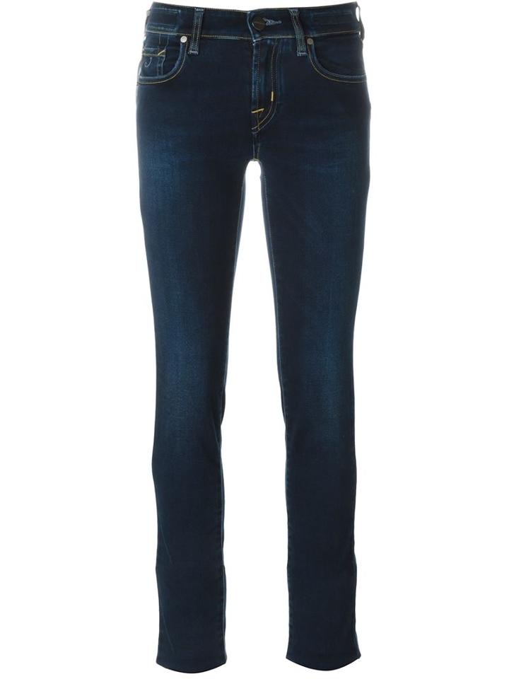 Jacob Cohen Susan Slim Fit Jeans, Women's, Size: 25, Blue, Cotton/polyester/spandex/elastane