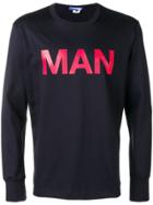 Junya Watanabe Man Printed Sweatshirt - Blue