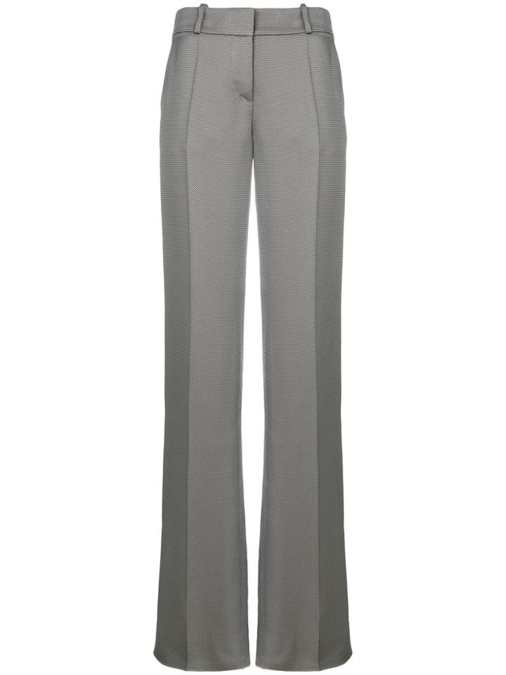 Giorgio Armani Jacquard Tailored Trousers - Grey