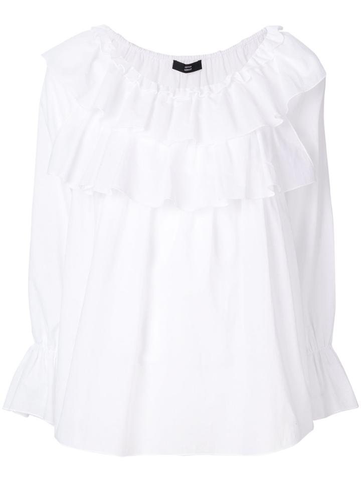 Steffen Schraut Layered Frill Blouse - White