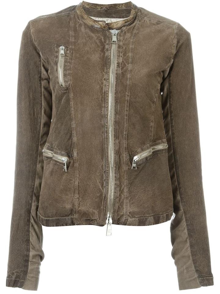 Giorgio Brato Panelled Sleeve Zip Jacket