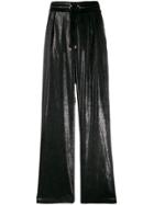 Balmain Iridescent Drawstring Trousers - Black