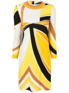 Emilio Pucci Embellished Printed Dress - Yellow & Orange