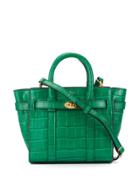 Mulberry The Bayswater Croc-effect Tote - Green