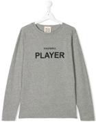 Douuod Kids Football Player Print T-shirt - Grey