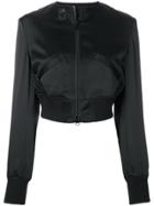 Y-3 Cropped Bomber Jacket - Black
