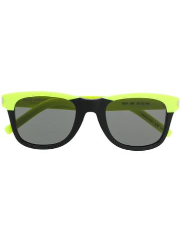 Saint Laurent Eyewear Two Tone Sunglasses - Green