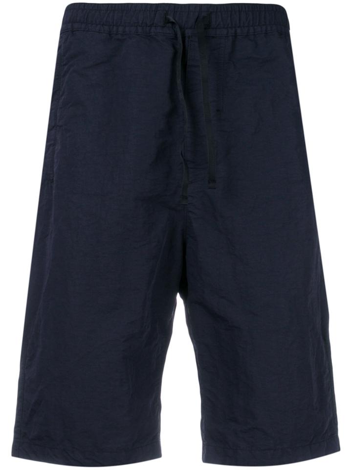 Stone Island Shadow Project Elastic Waist Shorts - Blue