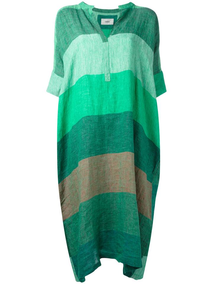 Humanoid - 'sef' Dress - Women - Linen/flax - M, Women's, Green, Linen/flax