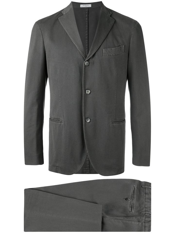 Boglioli - Casual Two-piece Suit - Men - Cotton/cupro - 52, Grey, Cotton/cupro