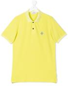 Stone Island Junior Teen Logo Polo Shirt - Yellow & Orange