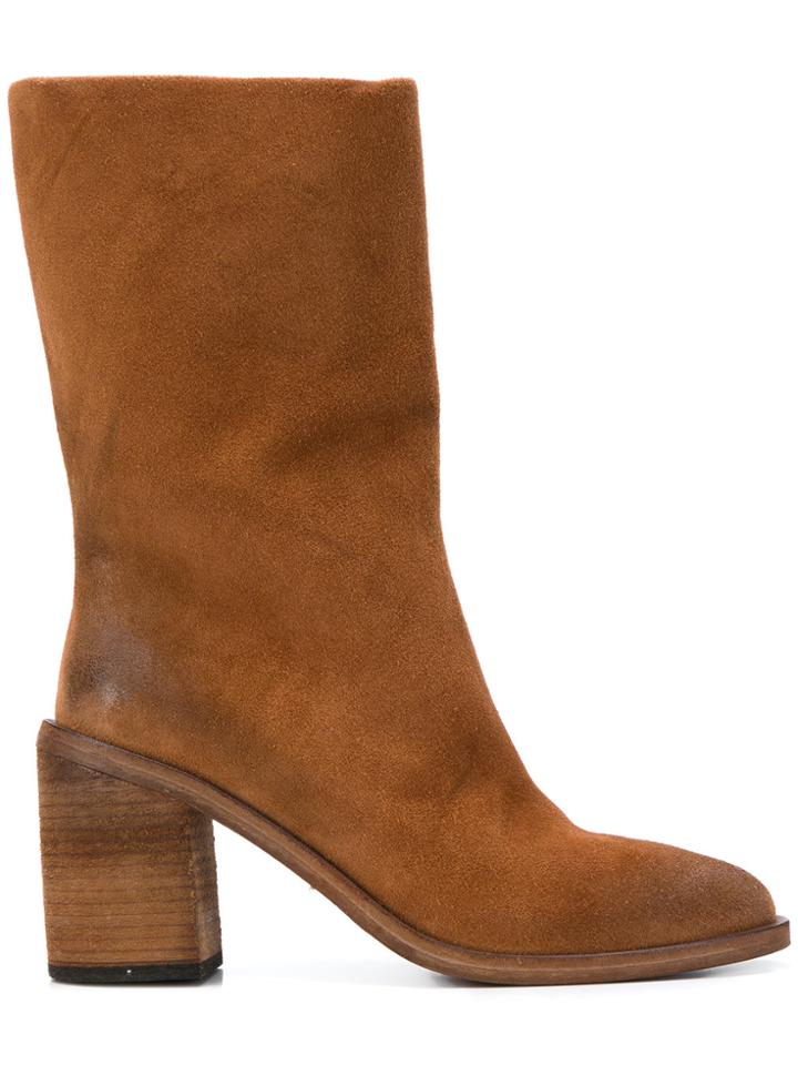 Marsèll Block Heel Boot - Brown