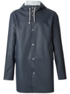 Stutterheim Stockholm Raincoat, Men's, Size: S, Blue, Cotton/polyester