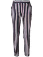 P.a.r.o.s.h. Striped Tapered Trousers - Blue