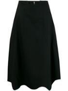 Comme Des Garçons A-line Asymmetric Skirt - Black