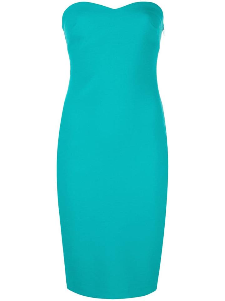 Likely Short Strapless Dress - Blue