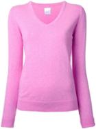 Cityshop 'city' V-neck Jumper, Women's, Pink/purple, Cotton/cashmere