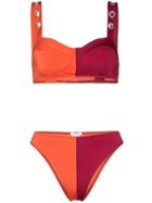 Ack Red Amore Flirt High Leg Bikini - Orange