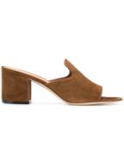 Via Roma 15 Plain Mules - Brown