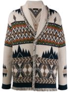 Alanui Patterned Knitted Jacket - Neutrals