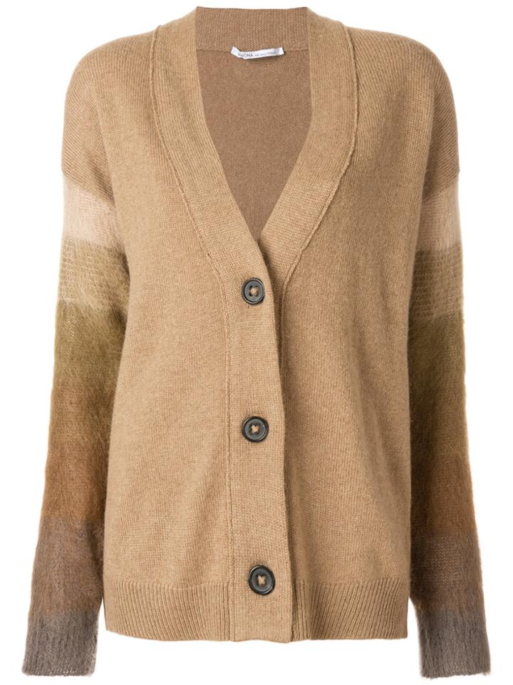 Agnona V-neck Cardigan - Brown