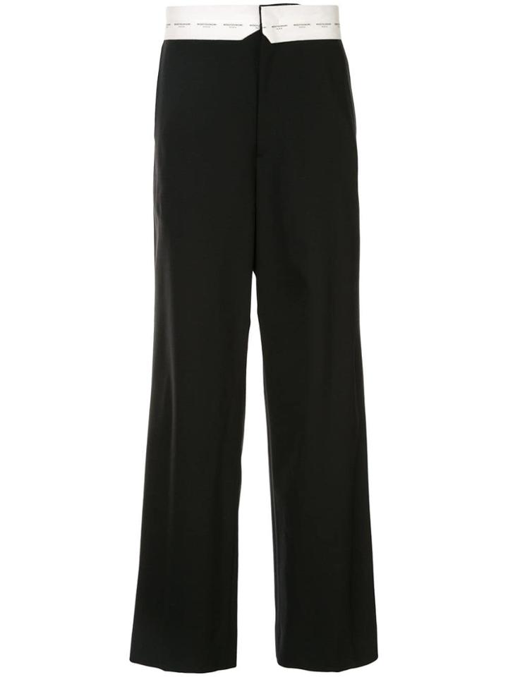 Wooyoungmi Logo Waist Trousers - Black