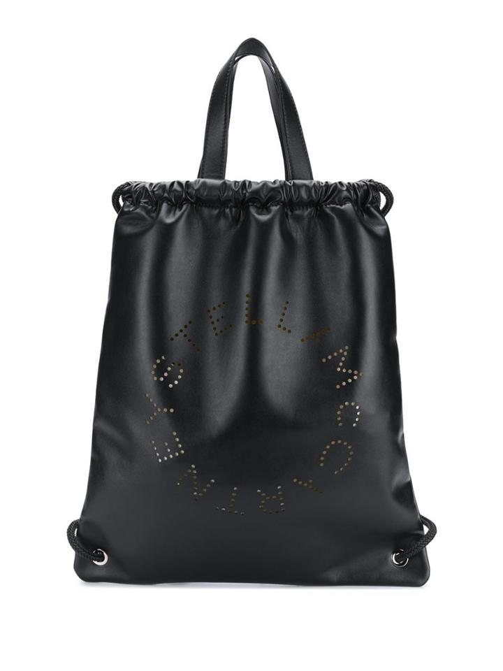 Stella Mccartney Stella Logo Drawstring Backpack - Black