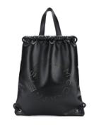 Stella Mccartney Stella Logo Drawstring Backpack - Black