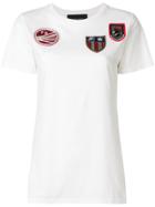 Mr & Mrs Italy Front Patches T-shirt - White