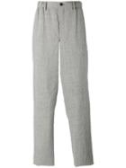 Issey Miyake Men Loose Fit Trousers, Size: 1, Grey, Linen/flax/wool/cupro