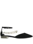 Casadei Crystal-embellished Ballerinas - Black