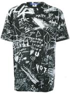 Junya Watanabe Man Printed Graffiti T-shirt - Black
