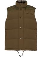 Burberry Embroidered Archive Logo Down-filled Gilet - Green